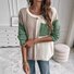 Pulls Décontracté Bloc de Couleur Printemps / Automne Quotidien Ample Col Rond Régulier Droit Non pour Femmes