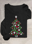 T-shirts Femmes Décontracté Printemps / Automne Noël Quotidien Ample Meilleure vente Col Rond Régulier Élasticité moyenne