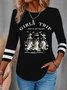 Chemisiers1 Décontracté Printemps / Automne impression en 3D Polyester Quotidien Col Rond Régulier Droit Régulier pour Femmes