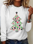 T-shirts Femmes Décontracté Printemps / Automne Noël Quotidien Ample Meilleure vente Col Rond Régulier Élasticité moyenne