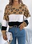 Pulls Femmes Rayé Décontracté Printemps / Automne Micro-élasticité Quotidien Ample Col Rond Fil/fil de laine Régulier