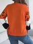 Pulls Femmes Rayé Décontracté Printemps / Automne Micro-élasticité Quotidien Ample Col Rond Fil/fil de laine Régulier