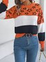 Pulls Femmes Rayé Décontracté Printemps / Automne Micro-élasticité Quotidien Ample Col Rond Fil/fil de laine Régulier
