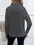 Pulls Femmes Décontracté Plain Printemps / Automne Quotidien Ample Manches Longues Col Roulé Régulier Droit