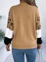 Pulls Femmes Rayé Décontracté Printemps / Automne Micro-élasticité Quotidien Ample Col Rond Fil/fil de laine Régulier