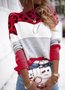 Pulls Motif Léopard Décontracté Printemps / Automne Micro-élasticité Quotidien Ample Fil/fil de laine Régulier Régulier pour Femmes