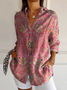 Chemises Femmes Géométrique Décontracté Printemps / Automne Polyester Aucune élasticité Ample Régulier Col de Chemise T.-N.-L.