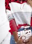 Pulls Motif Léopard Décontracté Printemps / Automne Micro-élasticité Quotidien Ample Fil/fil de laine Régulier Régulier pour Femmes