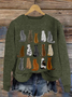 Pulls Femmes Simple Hiver impression en 3D Poids lourd Manches Longues Col Rond Régulier Droit 2025POD