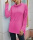 Chemisiers1 Femmes Décontracté Plain Printemps / Automne Micro-élasticité Ample Jersey Col Roulé Droit Régulier
