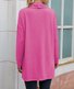 Chemisiers1 Femmes Décontracté Plain Printemps / Automne Micro-élasticité Ample Jersey Col Roulé Droit Régulier