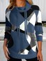Sweat-shirts Femmes Décontracté Printemps / Automne Plaid Zip Noël Col Roulé Régulier Droit Régulier