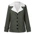 Col Châle Manches Longues Poids lourd Plain Manteau Parker Rembourré Blouson pour Femmes