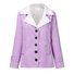 Col Châle Manches Longues Poids lourd Plain Manteau Parker Rembourré Blouson pour Femmes