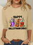 T-shirts Femmes Décontracté Printemps / Automne Noël Ample Meilleure vente Col Rond Régulier Droit Régulier
