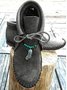Bottes mocassins Boho Plain Automne Perlé Quotidien à Talon Plat Fausse Fourrure PU Caoutchouc pour Femmes