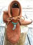 Bottes mocassins Boho Plain Automne Perlé Quotidien à Talon Plat Fausse Fourrure PU Caoutchouc pour Femmes