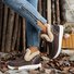 Rembourré de Coton Bottes Femme Décontracté Plain Hiver Faire la navette Peluche Talon Bas Bout Rond PU à Enfiler