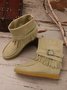 Rembourré de Coton Bottes Rétro Plain Hiver à Talon Plat Bout Rond PU PU Caoutchouc Bottes classiques pour Femmes