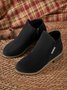 Mode Bottes Décontracté Plain Automne Zip Faire la navette Talon Bas Bout Rond Fausse Fourrure Caoutchouc pour Femmes
