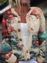Cardigans Femmes Géométrique Décontracté Hiver Naturel Quotidien Laine/Tricot Mi-long Droit Élasticité moyenne