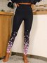 Pantalons De Yoga Décontracté Toutes Les Saisons impression en 3D Quotidien Serré Pantalon à la cheville Legging Droit Régulier pour Femmes
