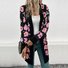 Pulls Décontracté Floral Printemps / Automne Micro-élasticité Quotidien Manches Longues Col Rond Fil/fil de laine Régulier pour Femmes