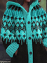 Cardigans Décontracté Ethnique Printemps / Automne Sweat-shirt à Capuche Quotidien Manches Longues Laine/Tricot Long Trapèze pour Femmes