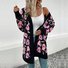 Pulls Décontracté Floral Printemps / Automne Micro-élasticité Quotidien Manches Longues Col Rond Fil/fil de laine Régulier pour Femmes