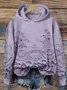 Sweat-shirts Décontracté Printemps / Automne impression en 3D Polyester Sweat-shirt à Capuche Micro-élasticité Régulier Droit Régulier pour Femmes