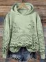 Sweat-shirts Décontracté Printemps / Automne impression en 3D Polyester Sweat-shirt à Capuche Micro-élasticité Régulier Droit Régulier pour Femmes