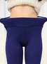 Pantalons de Survêtement & joggeurs Décontracté Plain Hiver Quotidien Serré Taille Moyenne Pantalon à la cheville Épaissi Pantalons de Yoga pour Femmes