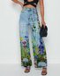 Jeans Femme Décontracté Printemps / Automne impression en 3D Polyester Micro-élasticité Quotidien Coupe Régulière Taille Moyenne Régulier