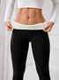 Pantalons de Survêtement & joggeurs Décontracté Plain Hiver Quotidien Serré Taille Moyenne Pantalon à la cheville Épaissi Pantalons de Yoga pour Femmes