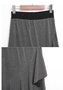 Jupes Décontracté Plain Printemps / Automne Polyester Quotidien Maxi Taille Moyenne Trapèze Élasticité moyenne pour Femmes