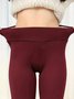 Pantalons de Survêtement & joggeurs Décontracté Plain Hiver Quotidien Serré Taille Moyenne Pantalon à la cheville Épaissi Pantalons de Yoga pour Femmes