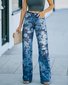Jeans Femme Décontracté Printemps / Automne impression en 3D Polyester Micro-élasticité Quotidien Coupe Régulière Taille Moyenne Régulier