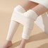 Pantalons De Yoga Décontracté Hiver Noël Naturel à Haute Élasticité Faire la navette Serré Tissu pelucheux/polaire granuleux en Toison pour Femmes