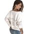 Pulls Rayé Décontracté Printemps / Automne Col V Quotidien Ample Manches Longues Droit Régulier pour Femmes