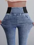 Pantalons De Yoga Femmes Décontracté Plain Hiver Polyester Naturel à Haute Élasticité Pantalon coupe slim Long Collant