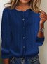 Pulls Femmes Décontracté Floral Printemps / Automne Quotidien Manches Longues Col Rond Fil/fil de laine Régulier Régulier