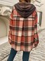 Sweat-shirts Décontracté Printemps / Automne Plaid Polyester Quotidien Ample Régulier Droit Régulier pour Femmes