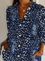 Chemises Décontracté Ethnique Printemps / Automne Polyester Aucune élasticité Quotidien Droit Col de Chemise T.-N.-L. pour Femmes
