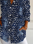 Chemises Décontracté Ethnique Printemps / Automne Polyester Aucune élasticité Quotidien Droit Col de Chemise T.-N.-L. pour Femmes