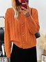 Cardigans Femmes Décontracté Plain Hiver Naturel Quotidien Manches Longues Laine/Tricot Droit Non