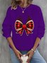 Sweat-shirts Femmes Décontracté Printemps / Automne Noël Polyester Vacances Pull-over Manches Longues Col Rond Régulier