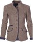 Faux Col Manches Longues Régulier Plain Blouson pour Femmes