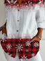 Chemises Décontracté Printemps / Automne Plaid Polyester Aucune élasticité Quotidien Régulier Droit T.-N.-L. pour Femmes