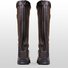 Bottes d'Extérieur Femmes Ethnique Plain Automne Zip Imperméable Vacances Bottes de Combat Cuir Talon de Bloc