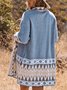 Pulls Femmes Décontracté Ethnique Printemps / Automne Micro-élasticité Quotidien Ample Manches Longues Régulier Droit